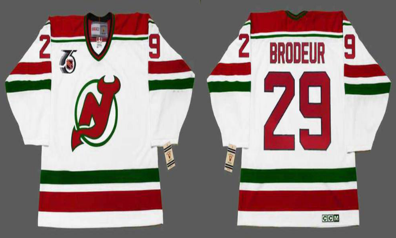 2019 Men New Jersey Devils #29 Brodeur white CCM NHL jerseys